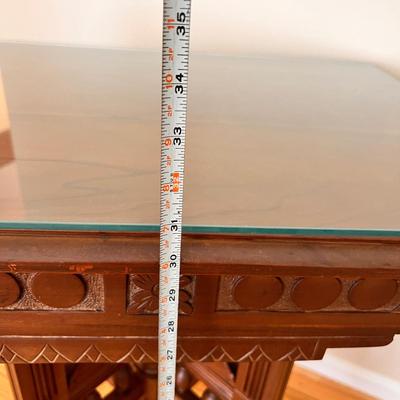 Ornate Antique Carved Wood Table