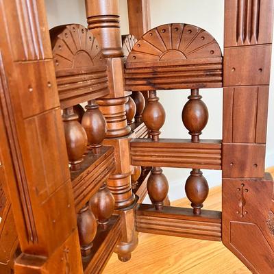 Ornate Antique Carved Wood Table
