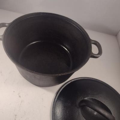 Cast Iron Covered Pot