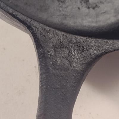 Cast Iron Turtle Design Trivet and Small Skillet