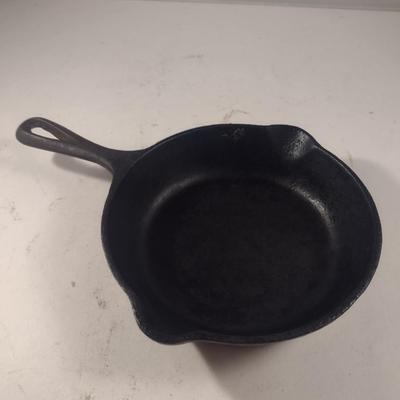 Cast Iron Turtle Design Trivet and Small Skillet
