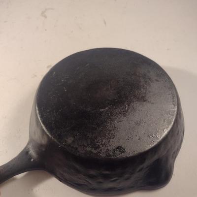 Cast Iron Turtle Design Trivet and Small Skillet