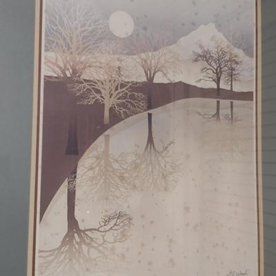 Framed Print- T.C. Wood Winter Landscape Design