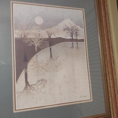 Framed Print- T.C. Wood Winter Landscape Design