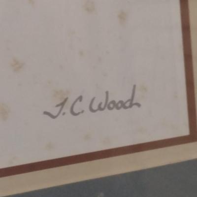 Framed Print- T.C. Wood Winter Landscape Design