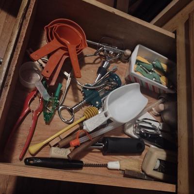 Collection of Kitchen Utensils and Flatware