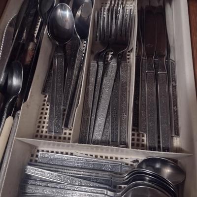 Collection of Kitchen Utensils and Flatware