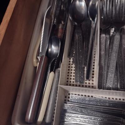 Collection of Kitchen Utensils and Flatware