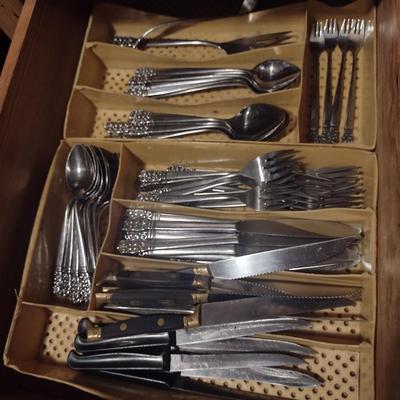 Collection of Kitchen Utensils and Flatware