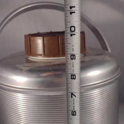 Vintage Metal Beverage Carrier with Spigot