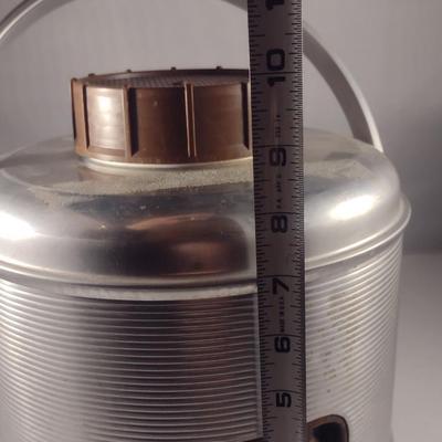 Vintage Metal Beverage Carrier with Spigot