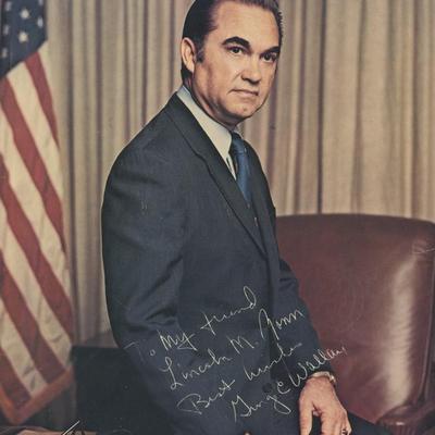 George Wallace signed photo