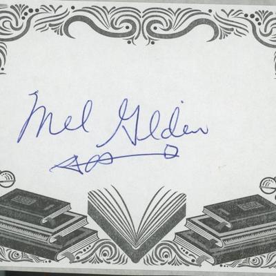 Mel Gilden signed bookplate