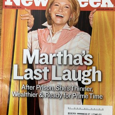 Newsweek Magazine 2005 Martha Stewart Issue
