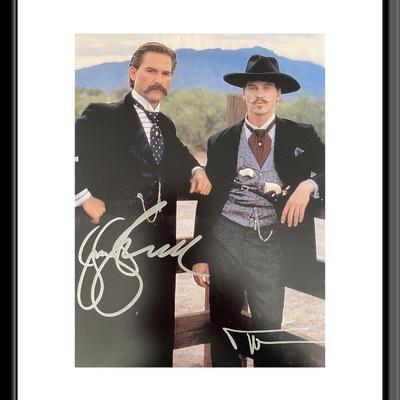 Tombstone Val Kilmer and Kurt Russell signed photo