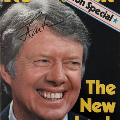 Newsweek Magazine 1976 Election Special signed by Jimmy Carter