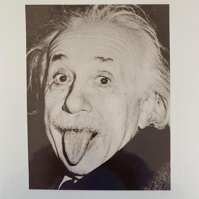 Albert Einstein 8.5x11 photo unsigned