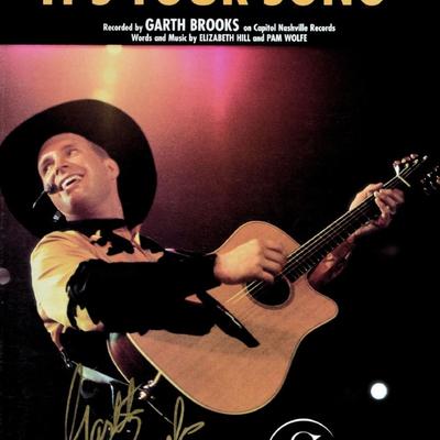 Garth Brooks signed sheet music