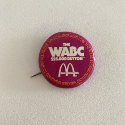 McDonalds the WABC vintage pin