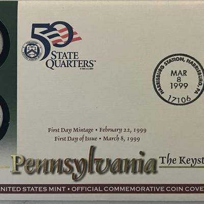 Pennsylvania US Mint Commemorative Coin Cover