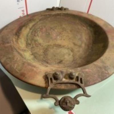 Antique/Primitive 19th Century Copper Wok 15.5