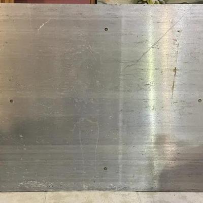 Heavy Duty High Intensity Aluminum NO SMOKING, EATING, DRINKING, & CHEWING GUM Sign 24" X 30" Used as Pictured.