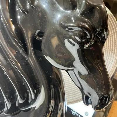 Vintage Huge HARRIS MARCUS-ENDEAVORS Large 13" Tall Horse Head Figure in VG Preowned Condition. Nicely Made!