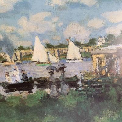 Framed print of Claude Monet's Le bassin d'Argenteuil