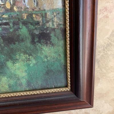 Framed print of Claude Monet's Le bassin d'Argenteuil