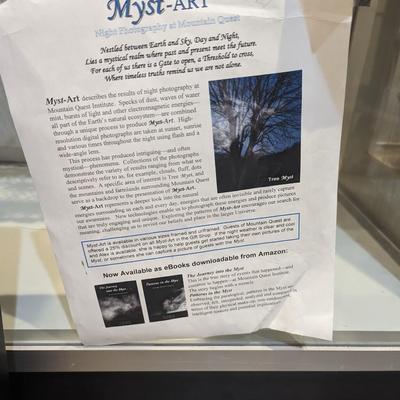 Myst-Art Mountain Quest Institute Night Photograph 16"x16"