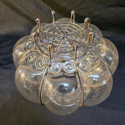 Three Decorative Glass Jars (DR-DW)