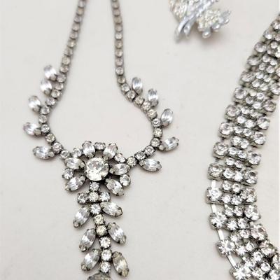 Lot #77L Lot of Vintage Rhinestone Jewelry
