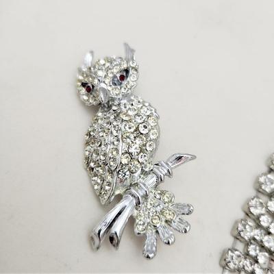 Lot #77L Lot of Vintage Rhinestone Jewelry