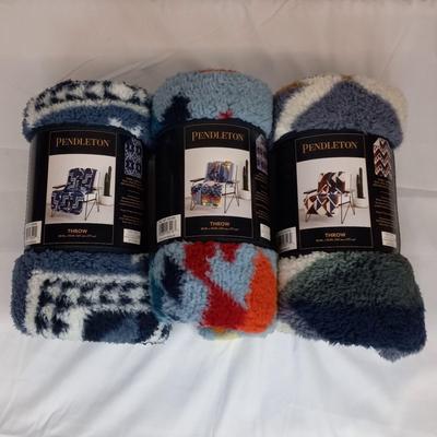 Lot of 3 New Pendleton Throws