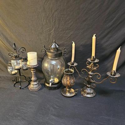 Assortment of Candleholders and Candles (DR-DW)