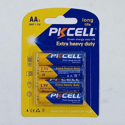 Lot of 4 Brand New PKCELL AA Battery Packages