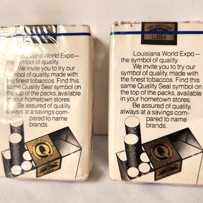 Lot #89 Scarce unopened packages of 1984 World's Fair cigarettes