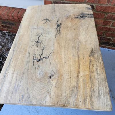 Metal Outdoor Rocker and Rustic Table (BY-DW)