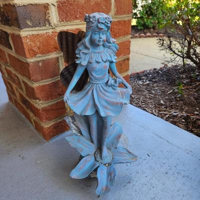 Fairy Yard Statuettes. Topiaries and More (BY-DW)