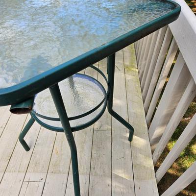 Hightop Outdoor Table, Chairs, & Tommy Bahama Cushions (BY-DW)