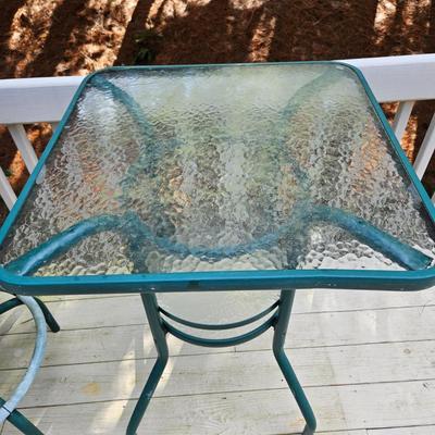 Hightop Outdoor Table, Chairs, & Tommy Bahama Cushions (BY-DW)