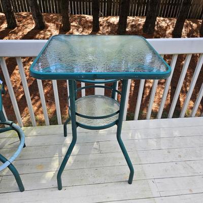 Hightop Outdoor Table, Chairs, & Tommy Bahama Cushions (BY-DW)