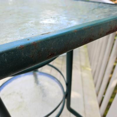 Hightop Outdoor Table, Chairs, & Tommy Bahama Cushions (BY-DW)