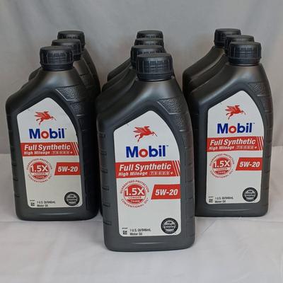 Lot of 10 Quart Mobil 5W-20 Full Synthetic Motor Oil