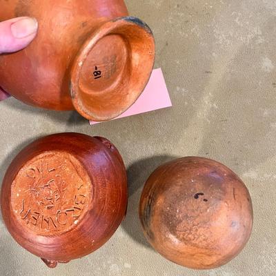 Lot of artisan pottery