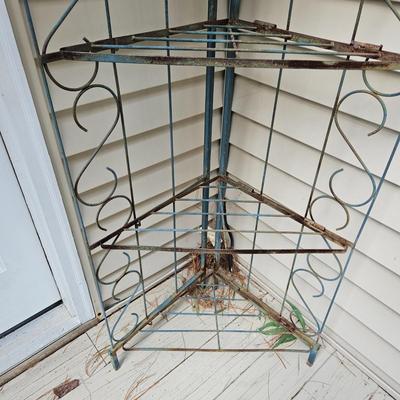 Outdoor Metal Corner Shelf (BY-DW)