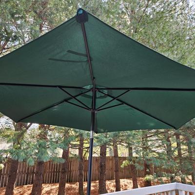 Outdoor Table, Chairs, Umbrella and Stand (BY-DW)