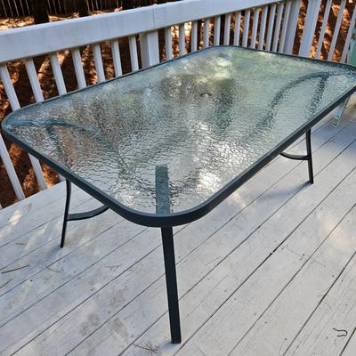 Outdoor Table, Chairs, Umbrella and Stand (BY-DW)