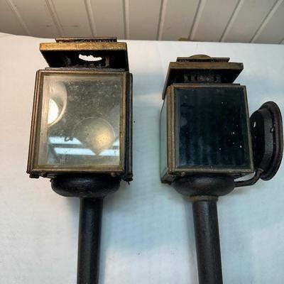 Two Antique Outdoor Lamps (See Description)