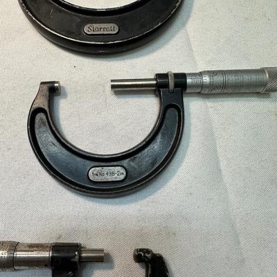 Starrett Micrometer set